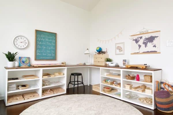 Home Tour: Our Montessori-Inspired Schoolroom and Playroom + A Free ...