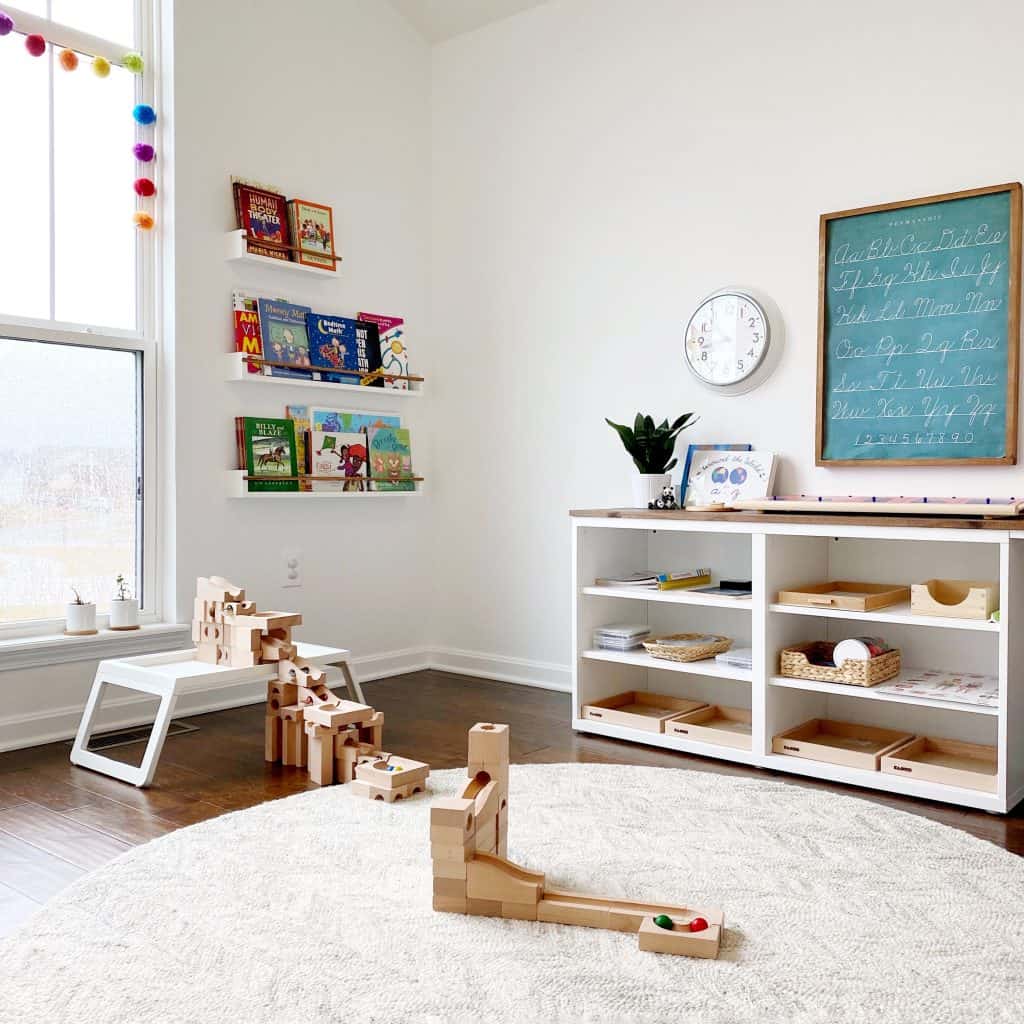 Home Tour Our Montessori Inspired Schoolroom And Playroom A Free