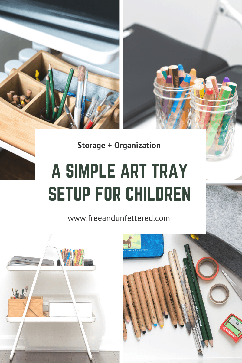 Tips on Creating an Accessible + Organized Art Station for Kids