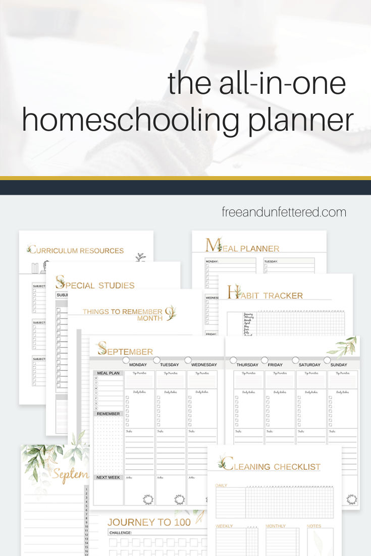 The Homeschool Planner is perfect for record-keeping when it comes to homeschool planning each year. 