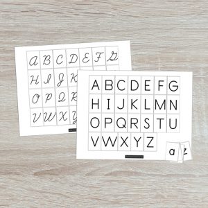 Free Printable: Uppercase and Lowercase Matching Alphabet Mats - Free ...