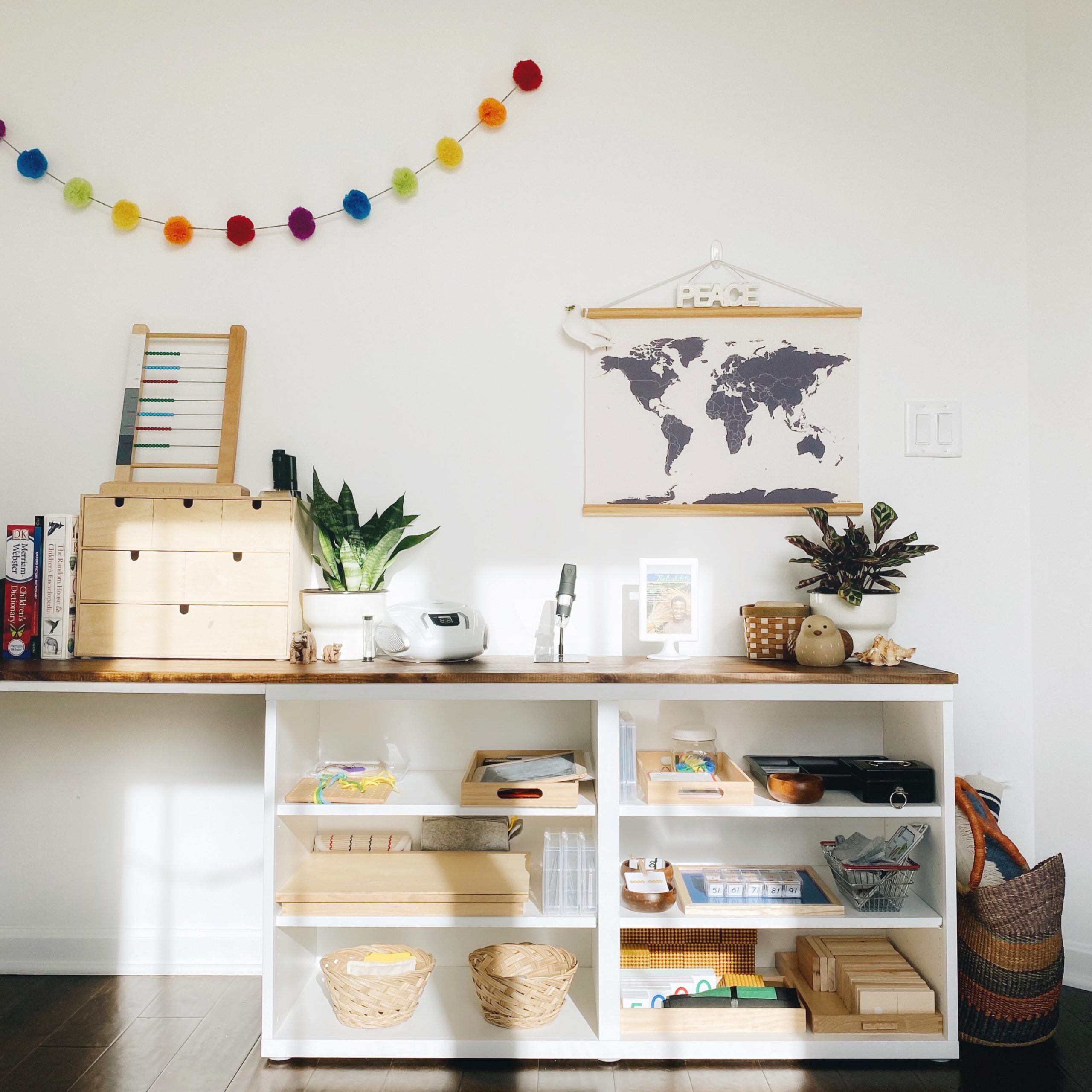 Favorite Shelves, Trays, Baskets, and More for Montessori