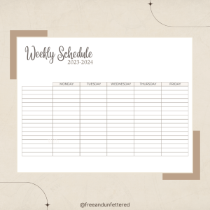 Free Printable: 2023-2024 Homeschool Planning Sheets - Free and Unfettered